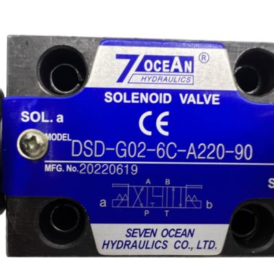 Válvula solenoide neumática 7OCEAN DSD-G02-6C-A220-90 AC220V