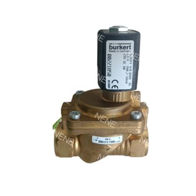 00221841 6281 G3/8 2/2 Normalmente cerrado 13.0 Orificio de flujo NBR Sellado Cuerpo de válvula de latón DC24V 8W 0.2-16bar -10~+80 ℃ Válvula solenoide Burkert