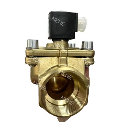 Válvula de solenoide Burkert 00221859 6281 G1 1/4 2/2 Normalmente cerrada 25.0 Agujero de flujo NBR Cuerpo de válvula de latón sellado DC24V 8W 0.2-16bar -10~+80 °C