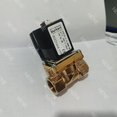 NBR Seal Burkert Solenoid Valve Model 6281 00221864 G1 1/2 2/2 Normally Closed 40.0 Flow Hole Brass Valve Body AC220V