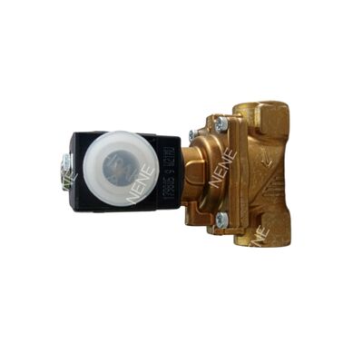 Válvula solenoide de latón BURKERT Tipo 6281 00221961 G1 2/2 Normalmente cerrada Operación manual 25.0 Orificio de flujo Junta NBR AC220V 8W 0.2-16bar -10 a +80 grados Celsius