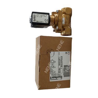 Válvula solenoide BURKERT Tipo 6281 00270143 G1 1/4 2/2 NC Cuerpo de latón con accionamiento manual 40.0 Orificio de flujo Junta NBR AC220V 8W 0.2-16bar