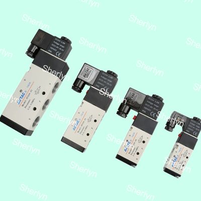 AIRTAC Valva de solenoide de dos posiciones de cinco vías 4V210/110/310/410-10/08/06-DC24V-AC220V