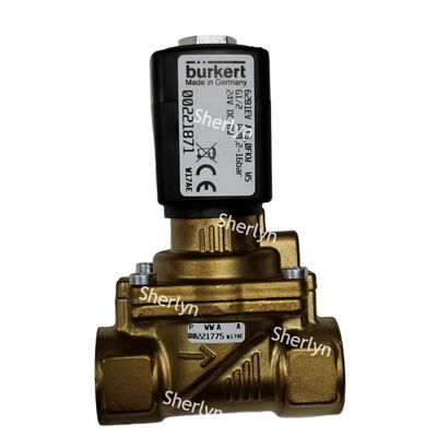 Burkert 00322514 G3/8 6281 Tipo válvula electromagnética de dos posiciones de dos vías válvula de agua DC24V