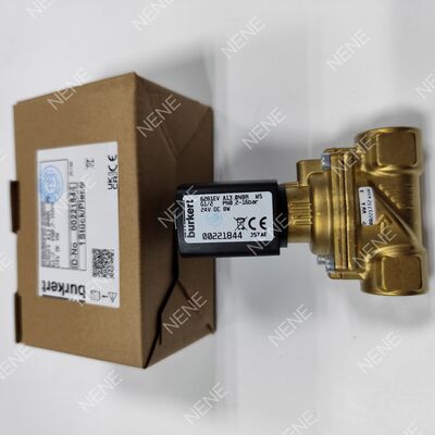 Válvula solenoide de latón para alta temperatura BURKERT Tipo 6281 00322517 G1/2 2/2 NC 15.0 Orificio Junta FKM DC24V 8W 0.2-16bar 0 a +120°C