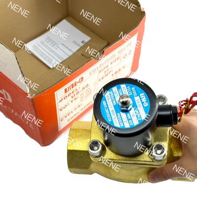 Válvula Solenoide Neumática US-50 UNID Latón 2" ORIFICIO 50 mm 2 Pulgadas -5°C ~ 185°C