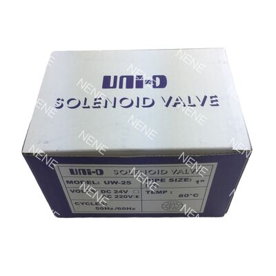 Válvula de solenoide de diafragma UNID NBR UW-65 Válvula de solenoide de 2 1/2" con flanco 2/2 de forma normalmente cerrada (N.C.)