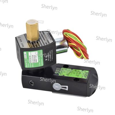 Válvula electromagnética industrial ASCO SCB320B174 Material resistente a la corrosión Control de procesos químicos Aplicable