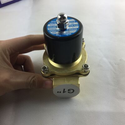 Válvula electromagnética Válvula de agua UW-15 Cuerpo de cobre Normalmente cerrado Válvula de aire bidireccional