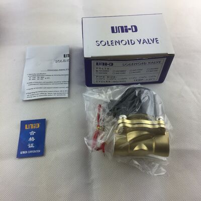 Válvula de aire de cierre normal de cuerpo de cobre UW-25, válvula electromagnética de dos vías, válvula de agua, válvula solenoide