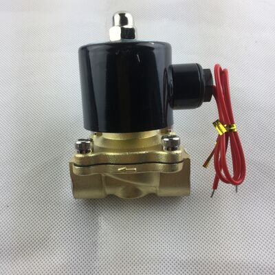 Válvula de aire de cierre normal de cuerpo de cobre UW-25, válvula electromagnética de dos vías, válvula de agua, válvula solenoide
