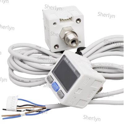 Interruptor de presión con pantalla giratoria de doble salida PNP para manipulador de máquina de embalaje SMC ISE30A-01-B-L