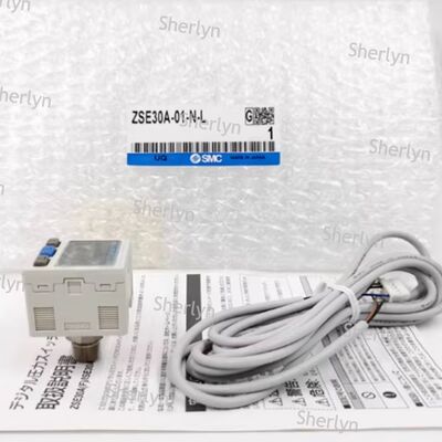 SMC ISE30A-01-N-L Interruptor de Presión Digital de Grado Industrial Salida NPN Rango 1MPa Monitoreo de Presión de Sistemas Neumáticos Especial