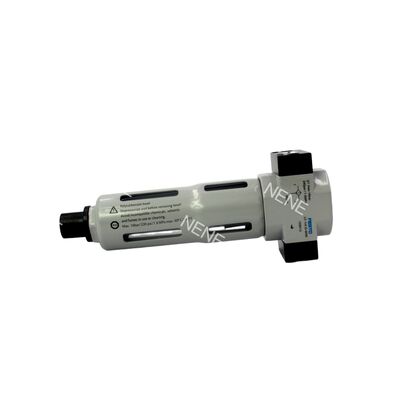 Filtro de aire comprimido Festo LF-1/4-D-MINI-A 159617 Carcasa de aleación de zinc Tazón metálico Protector Filtro sinterizado Puerto G1/4 0.5-12 bar 40 µm Drenaje totalmente automático