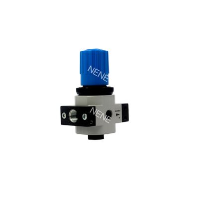 Regulador de presión Festo LR-1/4-D-7-MINI-MPA de zinc fundido a presión G1/4 1600L/min 0.5-7 bar de diafragma de actuación directa con manómetro MPA y pomo bloqueable