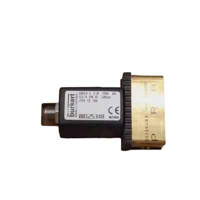 Válvula de operación directa industrial 00126091, modelo Burkert 6013, diseño normalmente cerrado, perforación de 3,0 mm, conexión G1 / 8, 24VDC, 0-6bar con diafragma FKM