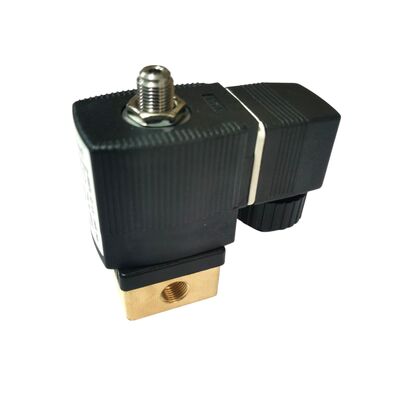 Válvula solenoide de acción directa NC 2/2 00125304, Puerto G1/4 pulgada, Orificio de flujo 3.0, Válvula de latón sellada con FKM, Potencia industrial 220V AC, Presión de trabajo 10 bar