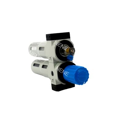 Festo FRC-1/4-D-7-MINI-MPA 8002337 Zinc Alloy FRL 1300L/min G1/4 Manual Drain 40μm 0.5-7bar With MPA Gauge