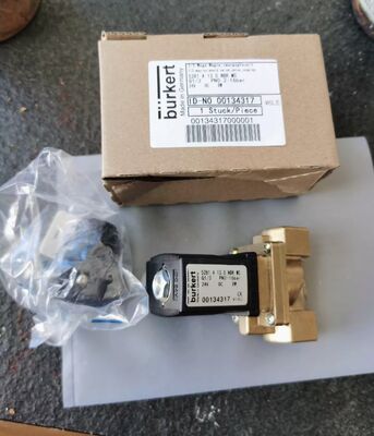 2/2 Vía normalmente cerrada BURKERT 00221881 G3/4 Válvula de solenoide Sistema de automatización AC24V