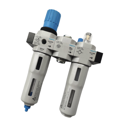 FESTO LF-1/2-D-MAXI-A Filtro de aire comprimido de aleación de zinc de 40 μm Drenaje manual 0,5-12 bar