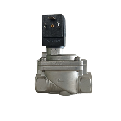 Válvula de solenoide neumática de 2 vías normalmente abierta con temperatura de 0°C a 120°C FKM y tamaños de orificios de 20 mm para el funcionamiento 00221971