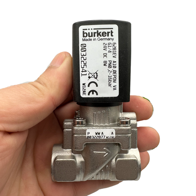 Materiales de sellado EPDM G1/4′′ Válvula de solenoide neumático 24V DC Válvula normalmente cerrada de 2 vías y función de válvula normalmente abierta de 2 vías 00322541