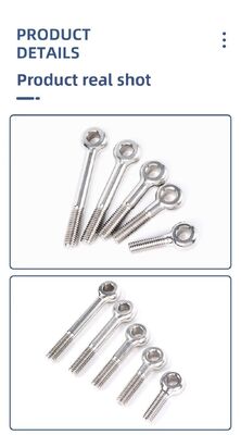 M12*40 M12 M12*90 Acero inoxidable 304 Mediano hilo perno de balanceo perno de balanceo de acero inoxidable Hardware de sujeción resistente a la corrosión para trabajo pesado