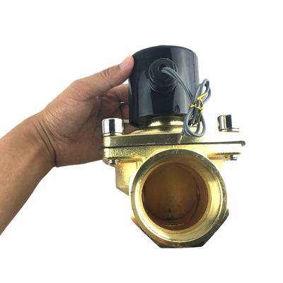 FKM Viton Material del sello Piloto Diafragma Válvula solenoide Funcionando dentro de 0 a 0,5 MPa Presión para la automatización industrial 2W-200-20