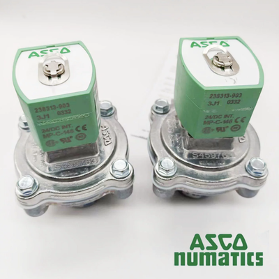 Válvula de pulso de solenoide ASCO de alta presión 0.35-8.5 Bar Cuerpo de aluminio de 3/4 "