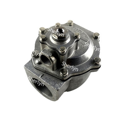 Válvula de chorro de pulso piloto integral G353A048, válvula solenoide de ángulo de 1,5" serie ASCO 353 Cuerpo de aluminio para limpieza de bolsas antipolvo