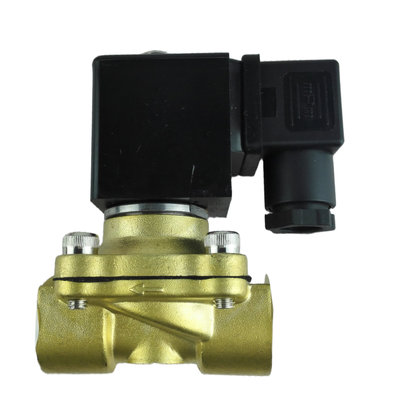 Válvula de material de sellado NBR con bobina cuadrada que opera a voltaje DC12V Perfecto para equipos neumáticos y sistemas de control de fluidos automatizados
