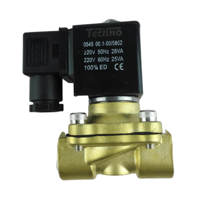 Válvula de material de sellado NBR con bobina cuadrada que opera a voltaje DC12V Perfecto para equipos neumáticos y sistemas de control de fluidos automatizados