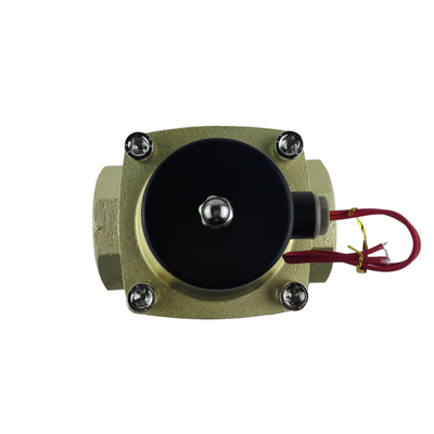 G21⁄2 Válvula solenoide neumática de aire medio Cuerpo de latón NBR Material de sellado que proporciona un rendimiento estable y efectivo en la automatización industrial