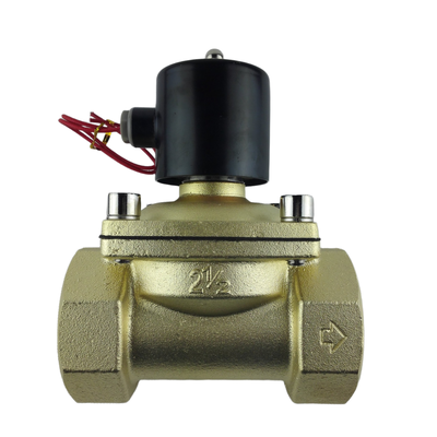 G21⁄2 Válvula solenoide neumática de aire medio Cuerpo de latón NBR Material de sellado que proporciona un rendimiento estable y efectivo en la automatización industrial