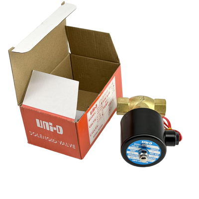 US-15 Válvula de solenoide neumática accionada por piloto de pistón con material de sellado estándar PTFE con certificación CE y sello FKM opcional