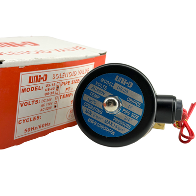 US-20 Válvula de aceite ligero de pistón piloto operada Temperatura de -20°C a 185°C Diseñada para el control de sistemas industriales de transferencia de aceite
