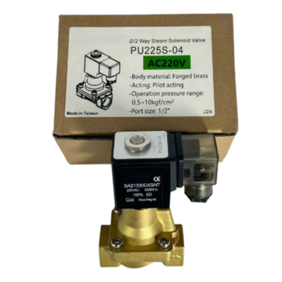 Material del cuerpo de latón Válvula solenoide de 13 mm Tamaño del orificio Ideal para sistemas neumáticos e hidráulicos en automatización industrial