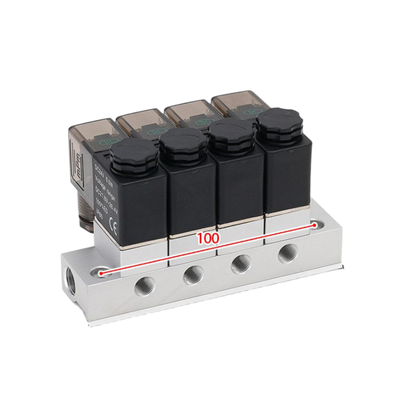 1-Inlet-5-Outlet 2V025-06-5F Manifold de válvula de solenoide y 2V025-06-4F 1-Inlet-4-Outlet FKM Anillo de sellado