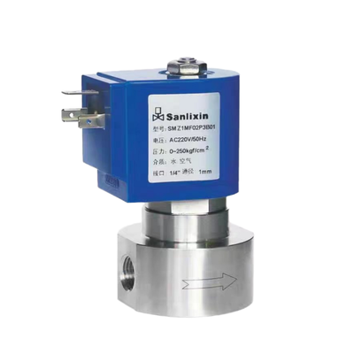 H4S005B01-DC-12 1/8' Port tamaño 700 bar válvula de solenoide de alta presión 12VDC 2 Dirección NC orificio tamaño 0,5 mm