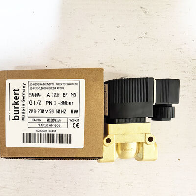 "00304194 00304191 00304193 Burkert válvula de control de solenoides que proporciona un funcionamiento estable en diversas aplicaciones industriales 5404 G1/2 2/2 Normalmente cerrado