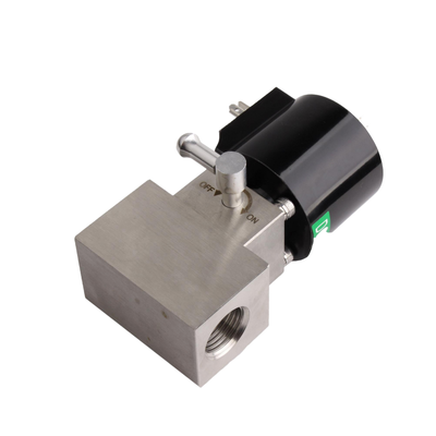 8.7BAS080B01 2/2 Válvula de solenoide neumático de vía con material de la carrocería de acero inoxidable 304 y tamaño de puerto de 1/8 '