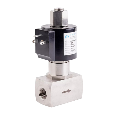 8.7BAS080B01 2/2 Válvula de solenoide neumático de vía con material de la carrocería de acero inoxidable 304 y tamaño de puerto de 1/8 '