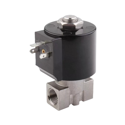 8.7AAS030B Válvula solenoide de tamaño de orificio de 3 mm Tamaño de puerto NC de 2 vías 3/8 1/4 3/8 Material del cuerpo de acero inoxidable 304