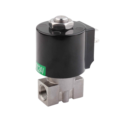 8.7AAS030B Válvula solenoide de tamaño de orificio de 3 mm Tamaño de puerto NC de 2 vías 3/8 1/4 3/8 Material del cuerpo de acero inoxidable 304