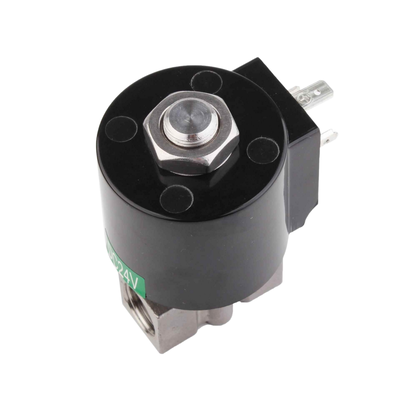8.7AAS030B Válvula solenoide de tamaño de orificio de 3 mm Tamaño de puerto NC de 2 vías 3/8 1/4 3/8 Material del cuerpo de acero inoxidable 304