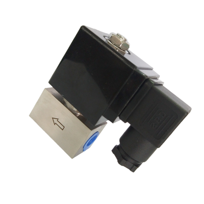 SH-15ES PTFE Material de sellado de 2 vías normalmente cerrado de 15 mm Tamaño del orificio 1/2 Tamaño del puerto Válvula de solenoide neumático de 6 a 160 bar 220VAC