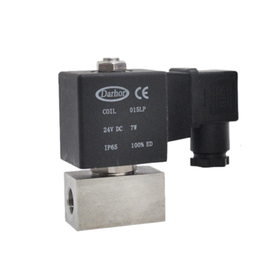 2 vías normalmente cerradas válvula de solenoide neumática PTFE Material de sellado 25mm Tamaño del orificio 1′′ Tamaño del puerto Presión de 6 a 120 bar 24VAC
