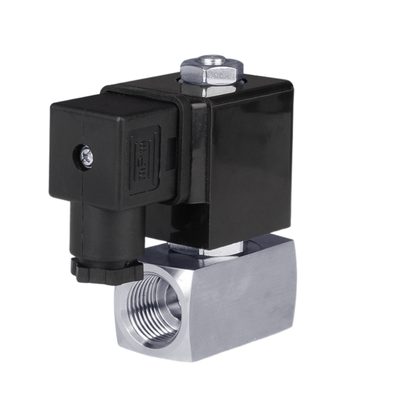 2 vías normalmente cerradas válvula de solenoide neumática PTFE Material de sellado 25mm Tamaño del orificio 1′′ Tamaño del puerto Presión de 6 a 120 bar 24VAC