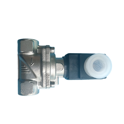 Burkert 6281 Serie de desviación manual Equipado con 2/2 Way NC Servo Diafragma Solenoide Valva G1/4 G3/8 Puerto Resistente al calor FKM Sello Casilla de acero inoxidable de 10 mm Óvulo 00323894 00323968 00323971 00323972