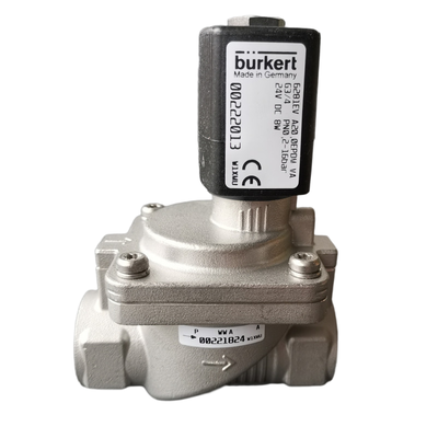 Válvula solenoide de diafragma EPDM de 2 posiciones y 2 vías NC tolerante a bajas temperaturas, serie Burkert 6281, puerto G1 1/2, orificio grande de 40 mm, acero inoxidable resistente a la corrosión 00222025 00222026 00222027